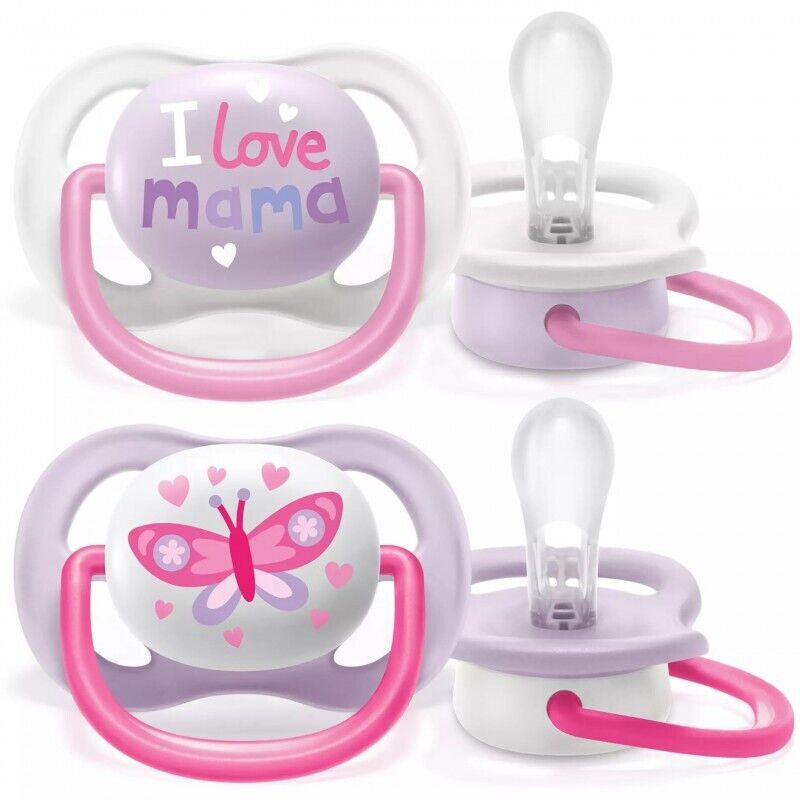 Philips Avent Ultra Air succhietto 0-6 m Bambina, 2 pz.