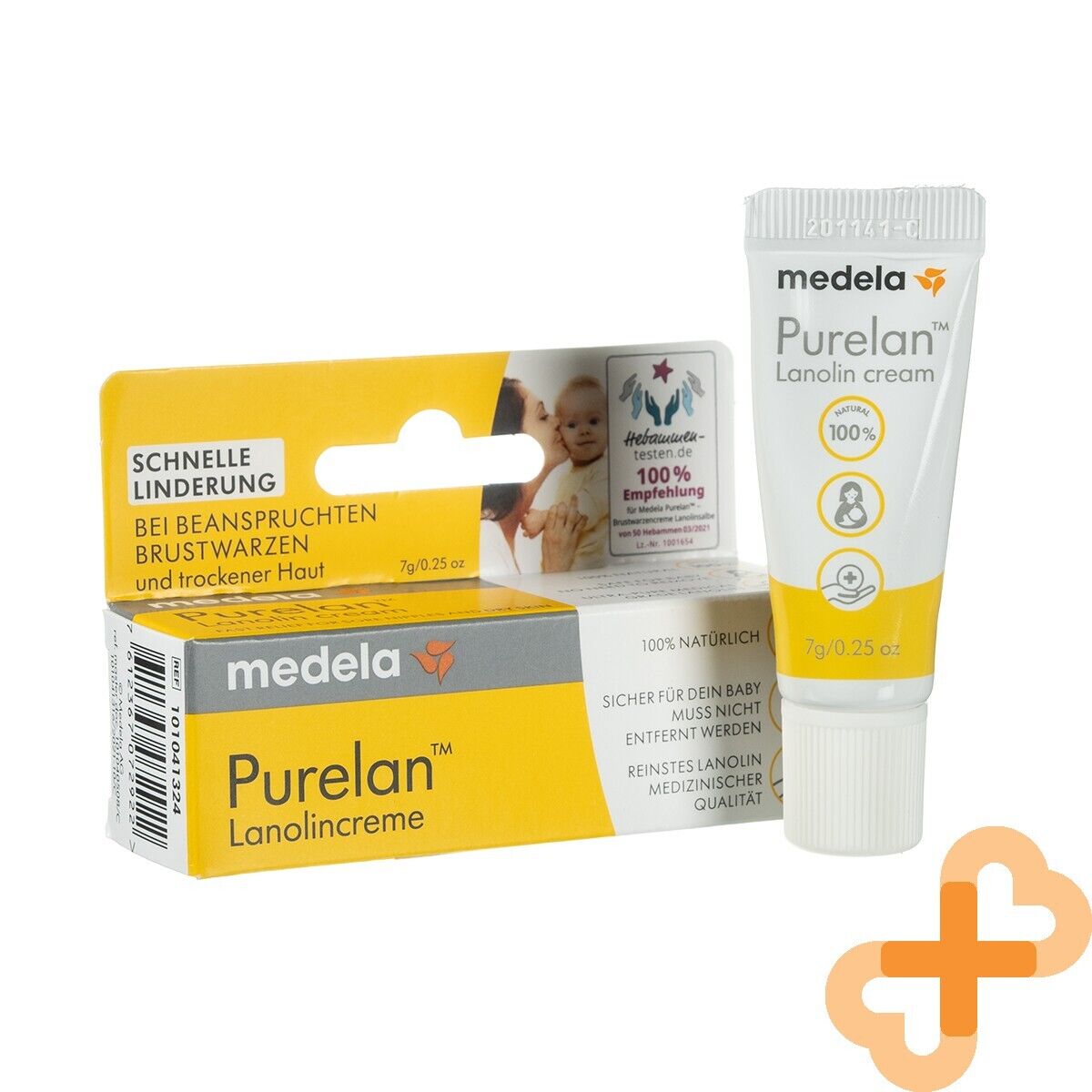MEDELA Purelan Lanolin Nipple Cream 7 g lenisce rapidamente i capezzoli danne...