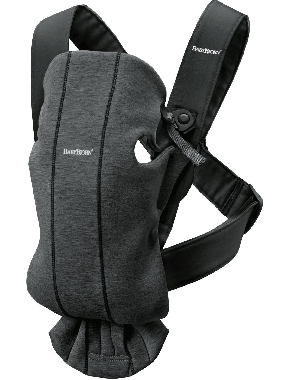 Babybjorn Mini - Marsupio Neonato Zaino Porta Bebè 0M+/12M Grigio carbone