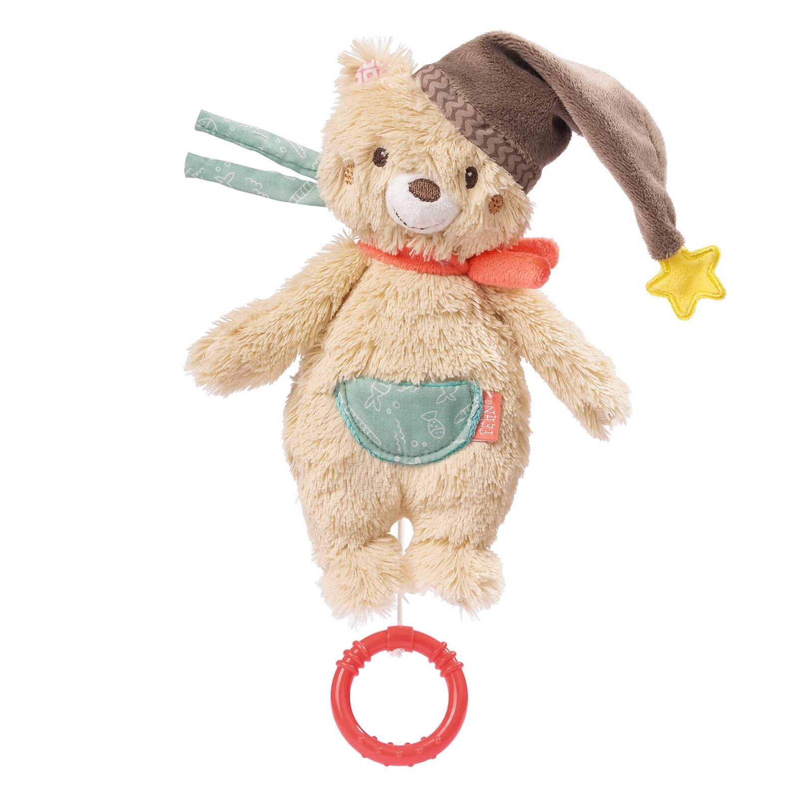 Fehn 060119 Bear Mini Music Box – Wind-Up Music Box with Removable Mechanism – f
