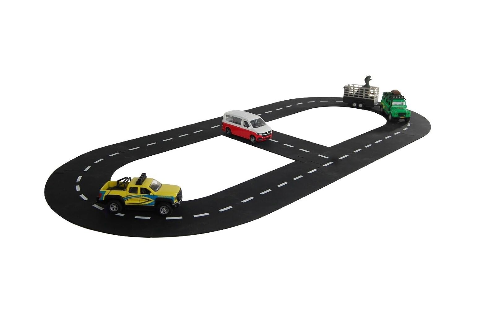 Kids Globe Autobahn Straßenteilungs Puzzle 18 Teile 307,5 cm, Spielzeug für Kind