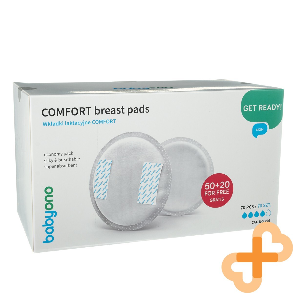 Pastiglie seno BABYONO Comfort 70 pezzi. Super assorbente traspirante setoso
