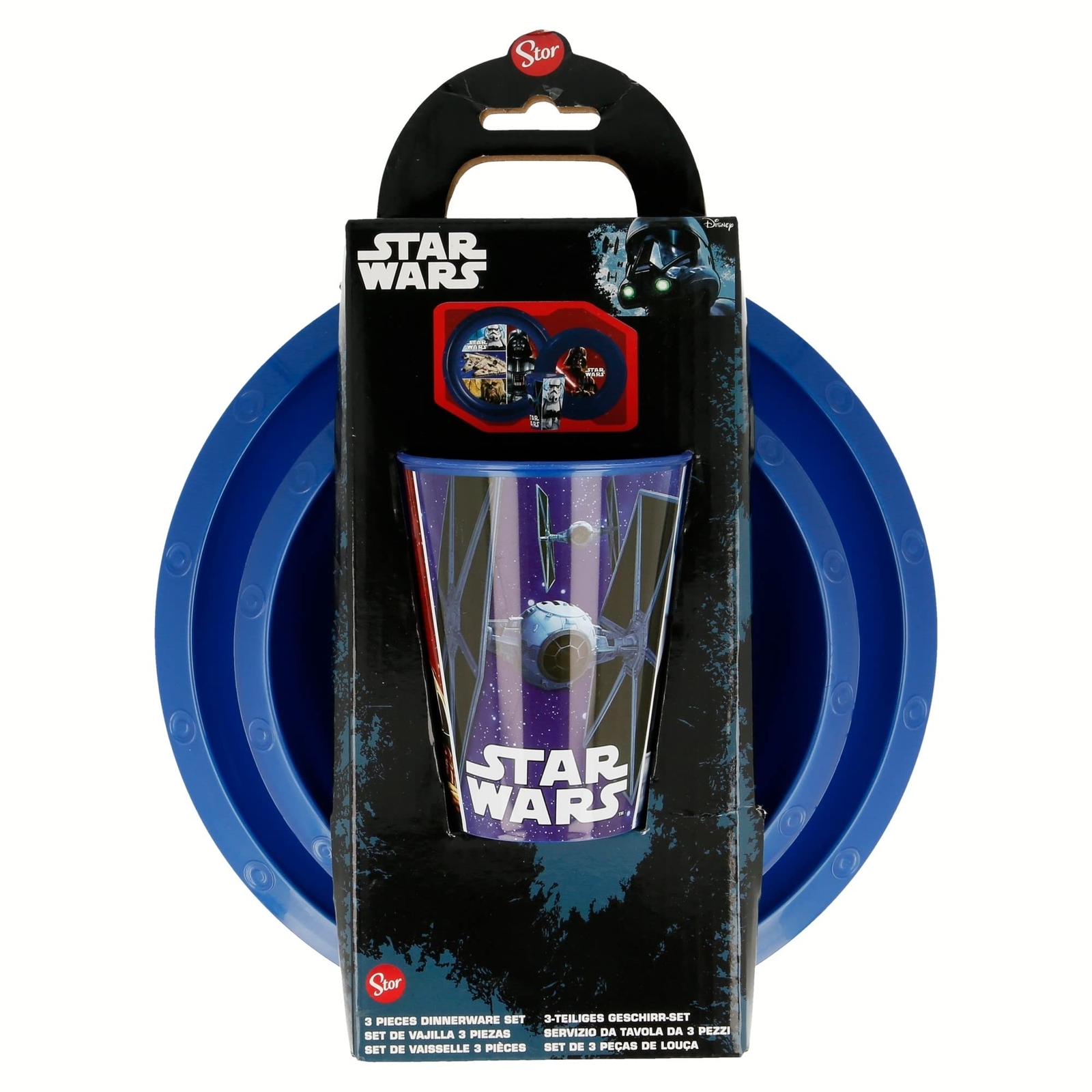 STOR 3 Pcs Easy Set in Gift Box Star Wars Classic Unisex Tableware Sets