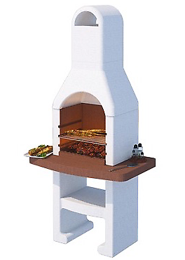 BARBECUE BETON BRACE PREFABBRICATO IN CEMENTO 90x58x189h
