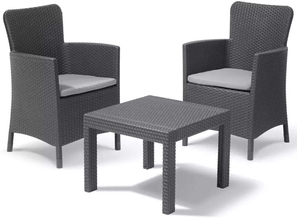 SET RATTAN DA BALCONE SALOTTINO PER ESTERNO GIARDINO BAR BALCONY SALVADOR 37031