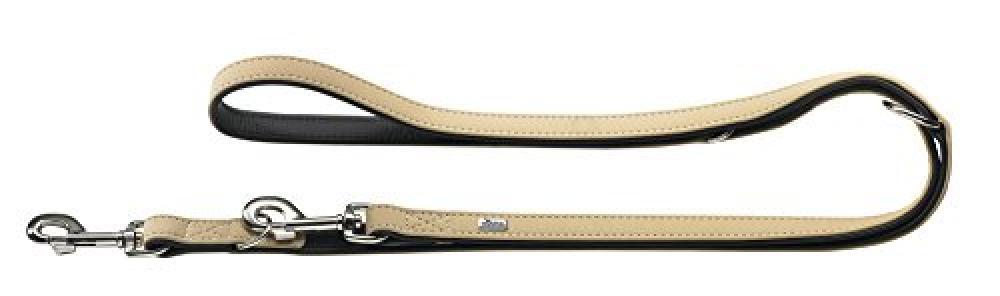 (TG. m) HUNTER Guinzaglio da Passeggio Regolabile Softie, 15/200beige/nero, Sali