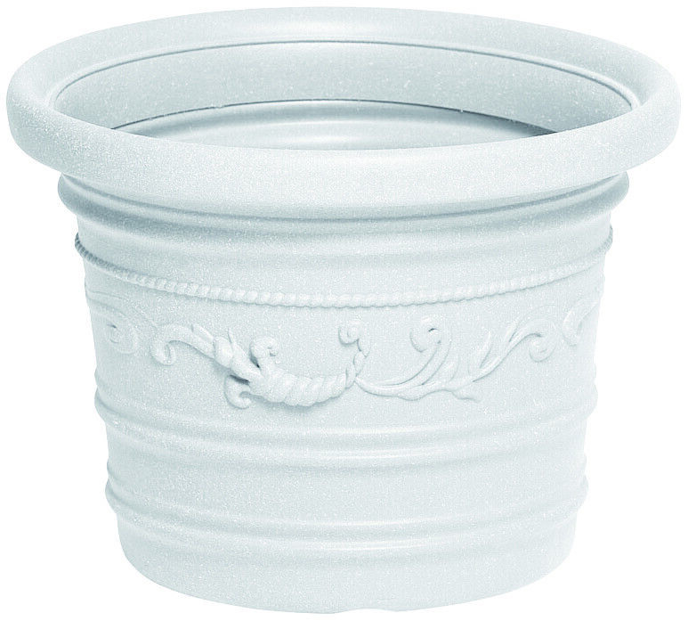 Vaso tondo festonato prestige col. bianco ø cm. 60 -