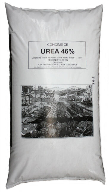 UREA AGRICOLA 46% KG 25 Concime Organico Azotato - Alto contenuto di Azoto 46%