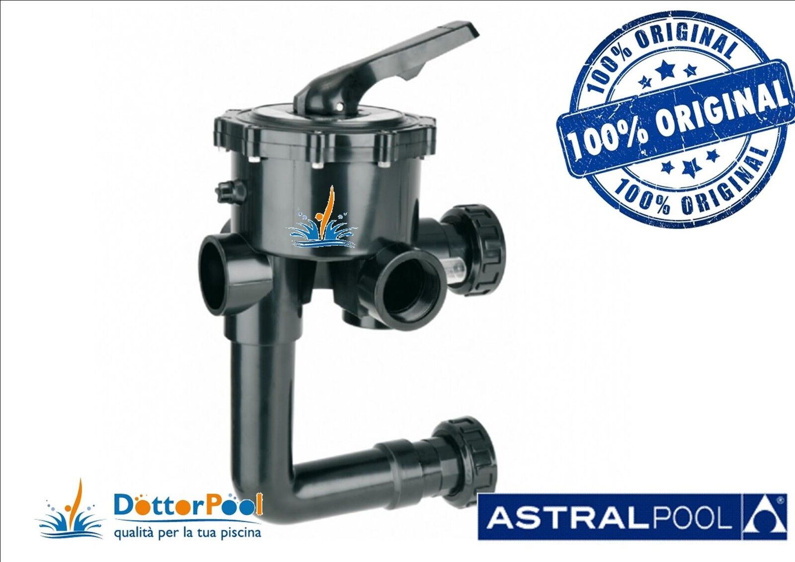 VALVOLA SELETTRICE ASTRAL POOL PER FILTRO A SABBIA PISCINA PISCINE 6 VIE