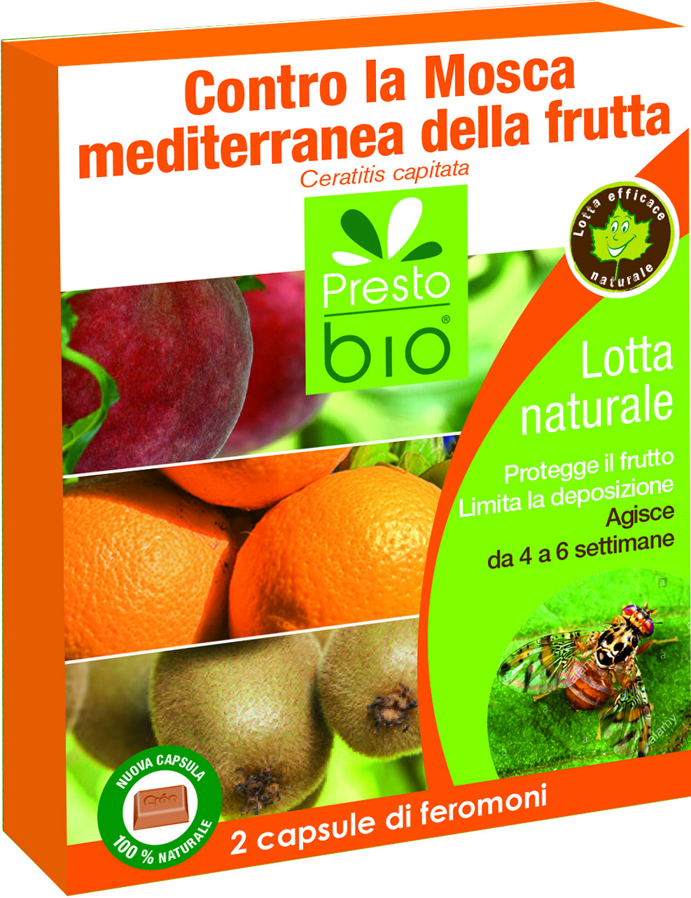 Feromoni contro la mosca mediterranea della frutta