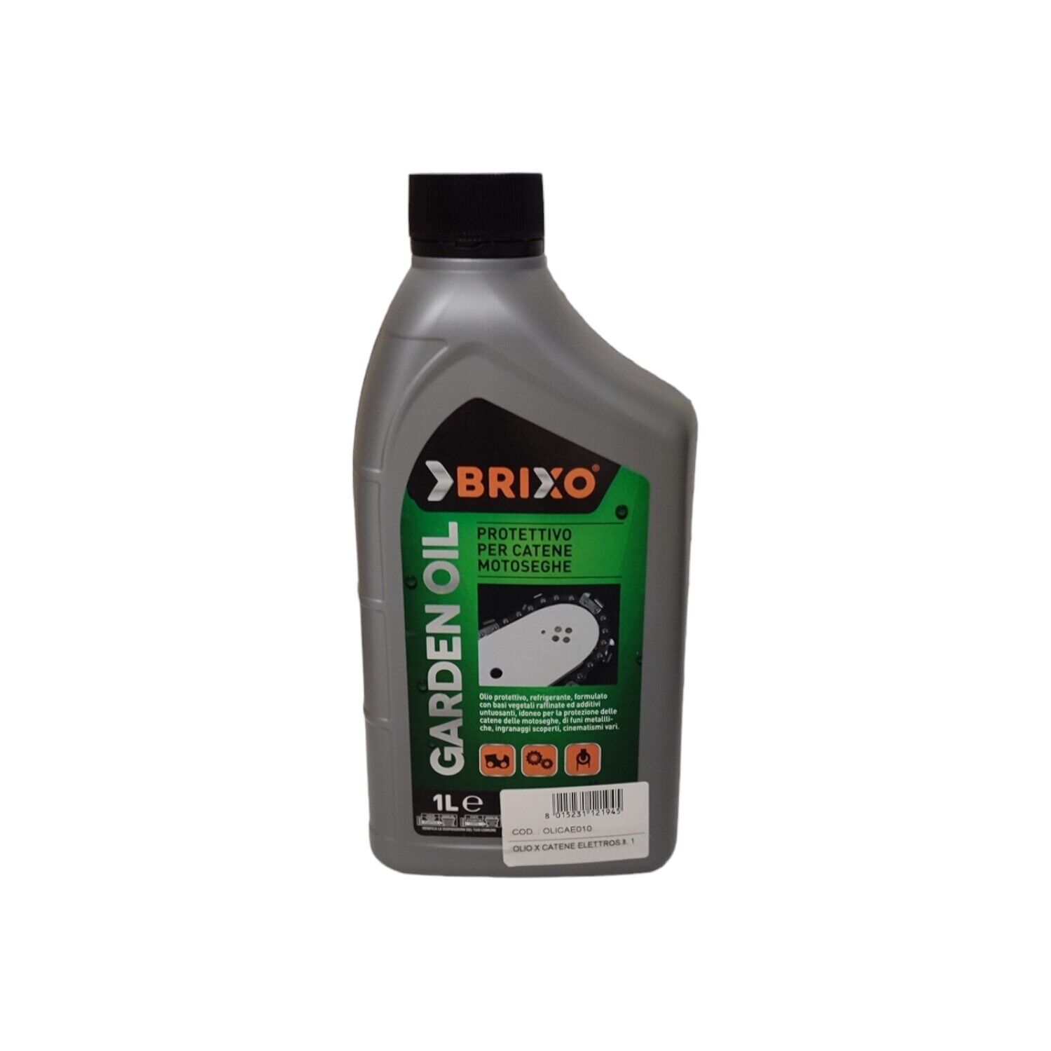 Olio lubrificante protettivo catene motosega biochain 1 litro vegetale raffinato