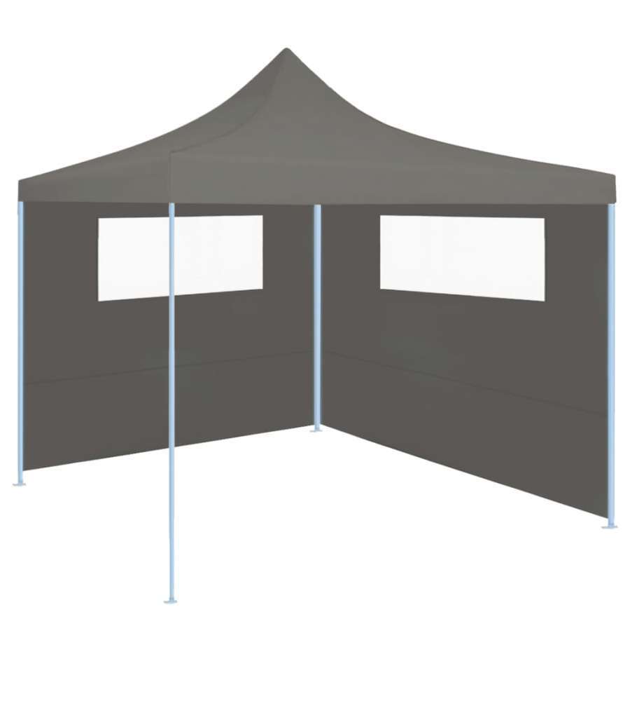 Parete con Finestre per Gazebo 6x2 m Antracite