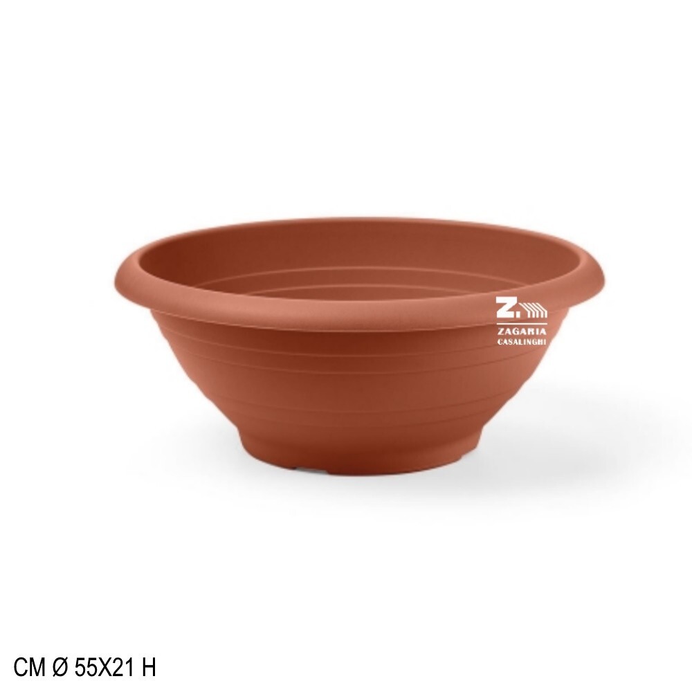 CIOTOLA CAMPANA PLASTICA DIAM. CM 55X21 H COLORE TERRACOTTA VASO X FIORI PIANTE