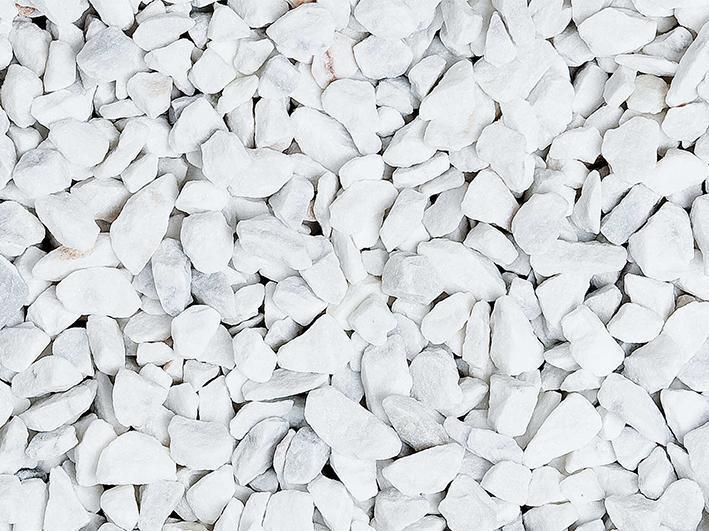 Graniglia, granulato per giardino, Bianco Carrara 12-16 mm (25 Kg)