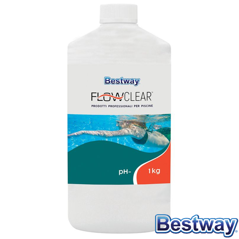 Bestway RIDUTTORE PH - MENO LIQUIDO CORRETTORE PER ACQUA PISCINA 1 Litro