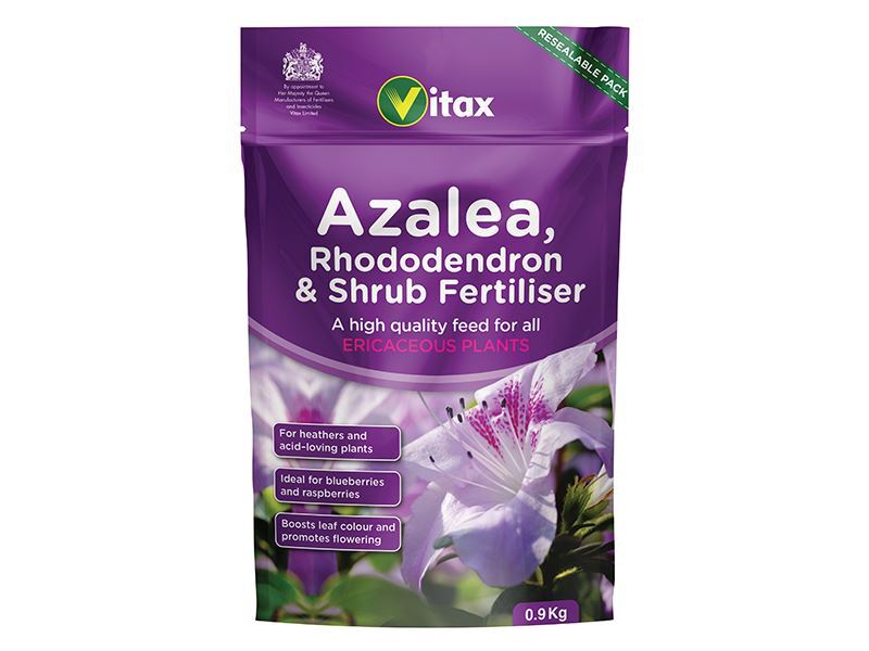 Vitax - Astuccio per fertilizzante azalea, rododendro e arbusto da 0,9 kg