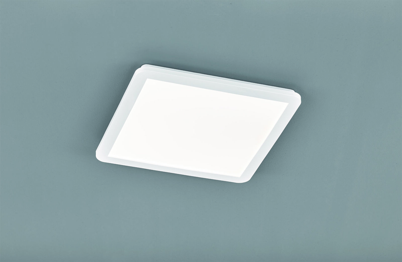 Camillus plafoniera led quadrata metallo bianco opaco con funzione dimmerabilita
