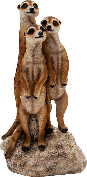 Lemuri Famiglia - cm 14x11x27h (animali in vetroresina)