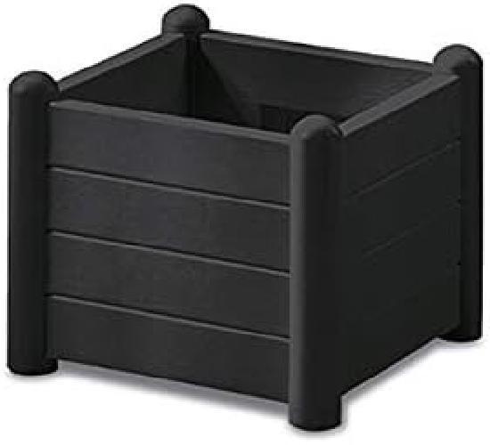 Vaso Fioriera quadrata modulabile  43x43x h35 antracite  arredo giardino terrazz