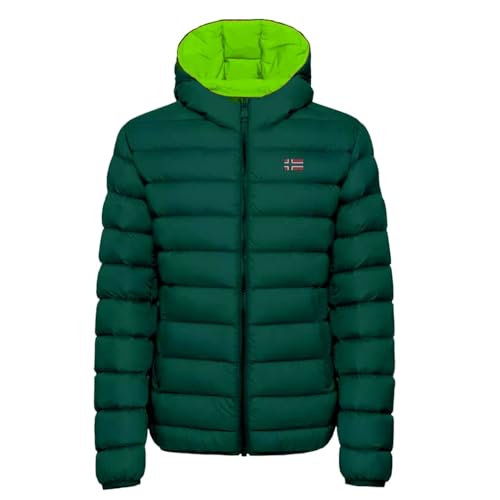 Norway Giubbotto Giacca Imbottita Giubbino Piumino Uomo Con Cappuccio 119150 Taglia Xxl Colore Principale Forest