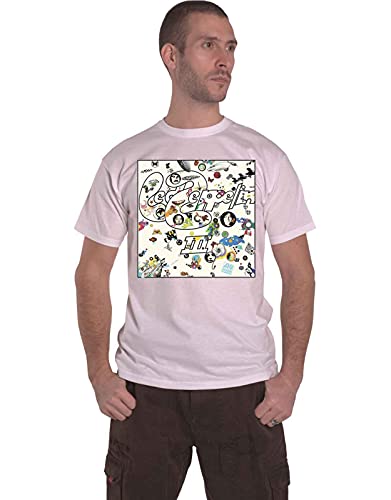 Led Zeppelin 'Iii Album' (Bianco) T-Shirt Bianco M