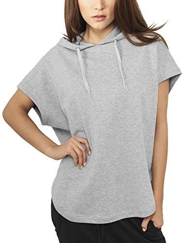 Urban Classics - Ladies Sleeveless Terry Hoody, Felpa Donna, Grigio (Grau), Medium (Taglia Produttore: Medium)