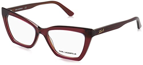 Karl Lagerfeld Kl6063, Occhiali Donna, Burgundy Trilayer, 54