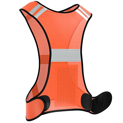 Eazy Case Gilet Catarifrangente Gilet Di Sicurezza Flessibile E Regolabile Gilet Catarifrangente Traspirante Gilet Riflettente Ideale Per Aumentare La