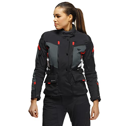 Dainese Carve Master 3 Gore-Tex Giacca Tessile Da Donna Nero/Grigio/Rosso 42