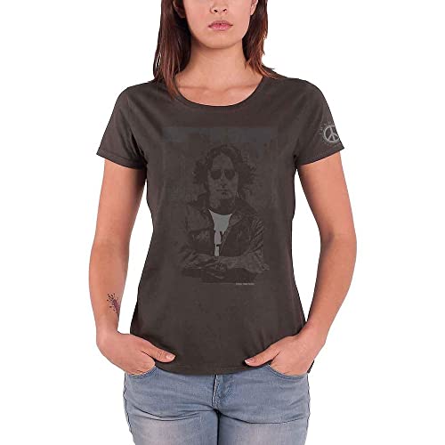 John Lennon Skyline T-Shirt, Grigio (Grey Grey), 40 (Taglia Produttore: Small) Donna