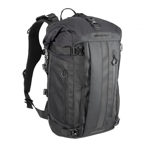 Oxford Atlas B-30 Advanced Backpack Modular Motorcycle Luggage, 30L, Black Bagagli Moto, Nero, Unisex-Adulto