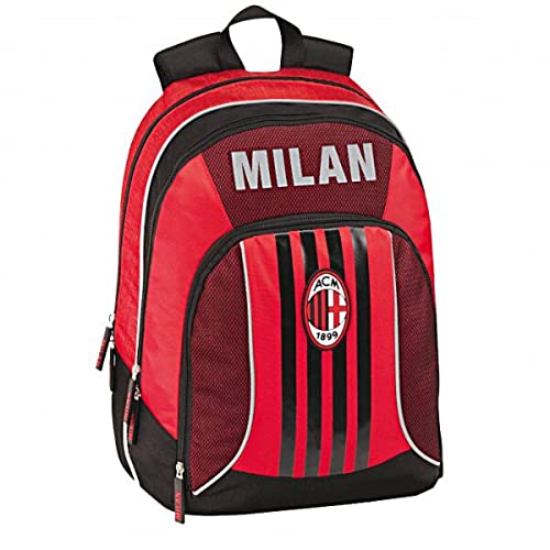 Franco Panini Zaino Scuola Americano Organizzato Rosso Nero