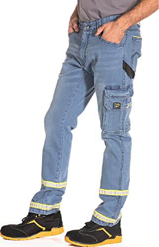 Rica Lewis Workwear Pantaloni Jeans Claro Tasconi Denim Fluo