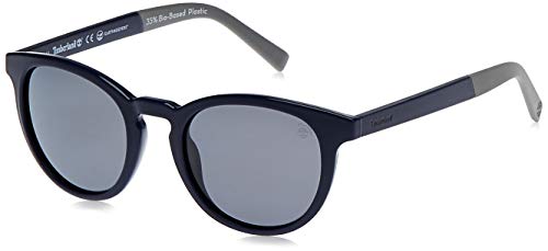 Timberland Tb9128-5390D Occhiali, Shiny Blue/Smoke, 53/21/145 Uomo