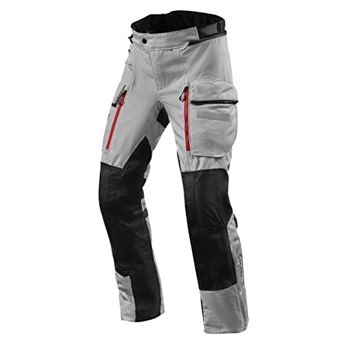 Revit Sand 4 H2O Pantaloni Tessili Da Moto (Silver/Black,Xl)
