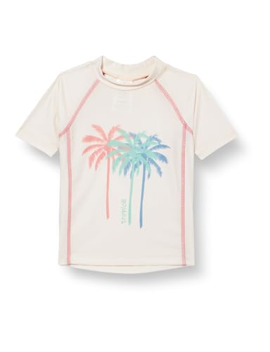 Playshoes Maglietta Rash Guard, Ecru Kurz Palmen, 74/80 Bambina