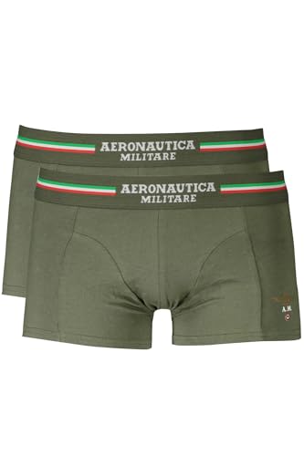 Aeronautica Militare Scobx001J508 Boxer Uomo Verde 07001 2Xl
