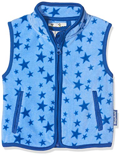 Playshoes Gilet In Pile, Piano Da Esterno Unisex - Bambini E Ragazzi, Stelle Blu, 86