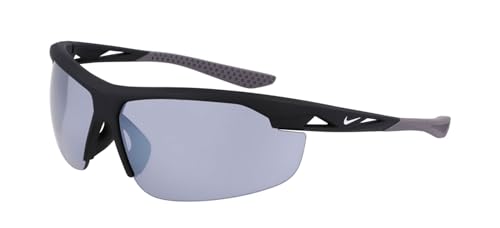 Nike Windtrack Fv2393 Sunglasses, 010 Matte Black/Silver Flash, One Size Unisex