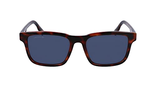 Lacoste Men'S Sunglasses L997S - Havana With Solid Blue Lens