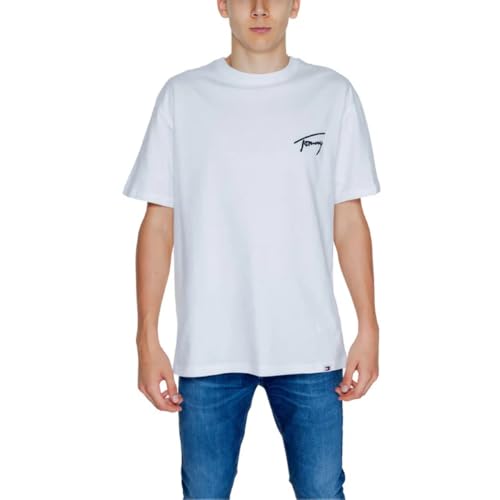 Tommy Jeans - T-Shirt Uomo Regular Con Logo Signature - Taglia M