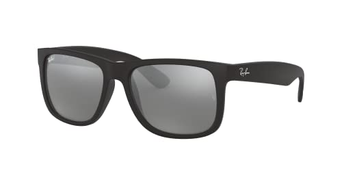 Ray-Ban Justin Rb4165 C55 Eyeglass Cases, Black Rubber, One Size Unisex-Adulto