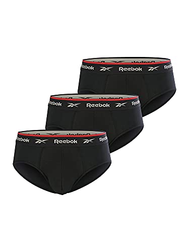Reebok Wiggins Mutande Bambino, Nero, Extra Large (Pacco Da 3) Uomo