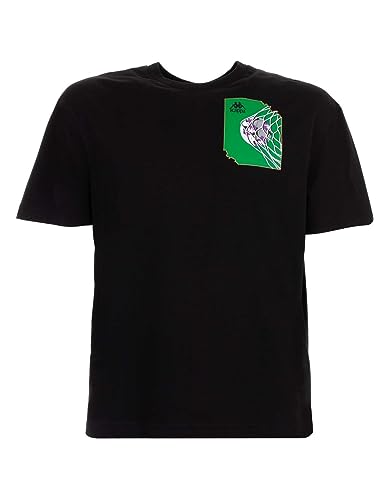 Kappa Ver Graphik T-Shirt, Nero, S Uomo
