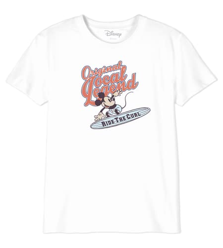 Disney Bodmickts103 T-Shirt, Bianco, 8 Anni Bambini E Ragazzi