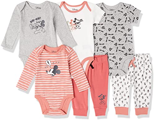 Amazon Essentials Disney | Marvel | Star Wars Set Completo Da 6 Pezzi Unisex Bimbi, Pacco Da 6, Espressioni Di Topolino, 24 Mesi