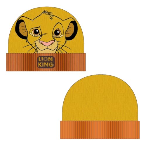 Cerda Gorro Punto Aplicaciones Lion King Tu:T.Unica Cappellino Da Baseball, Marrone, Taglia Unica Unisex-Adulto