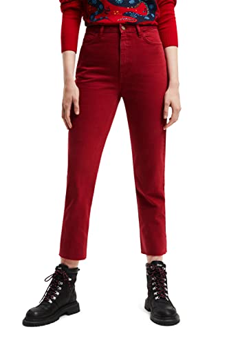 Desigual Denim_Javiera, 3028 Cereza Jeans, Red, 44 Da Donna