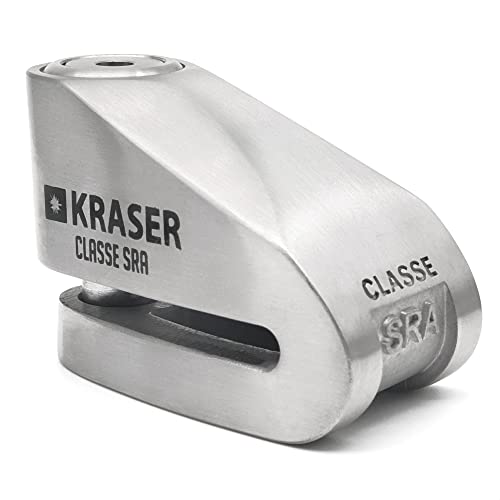 Kraser Kr114S Antifurto Bloccadisco Moto Blocco Omologato Sra Lucchetto Antifurto, Scooter Moto, Albero Di Bloccaggio Da 14 Mm, Blocco Del Disco, 3 Ch