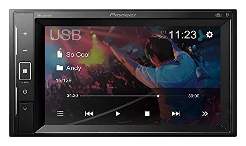 Pioneer Dmh-A240Dab-An, Lettore Multimediale 2-Din, Profondità Di Installazione Ridotta, Touchscreen Cleartype Da 6,2 Pollici, Connessione Smartphone,